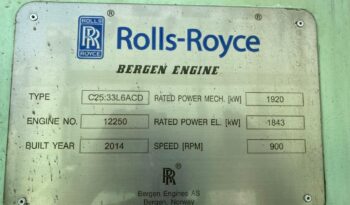 Brand New Rolls-Royce High performance Marine Main Engines Equipment Set
