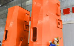 HOS-E#59 | Newbuild | Two 30 T/40 m Eccentric Arm Grab Cranes | For P&C Sale