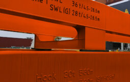 HOS-E#59 | Newbuild | Two 30 T/40 m Eccentric Arm Grab Cranes | For P&C Sale