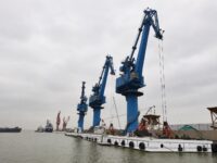 Triple Crane Transshipment Barge | STS Crane Vessel
