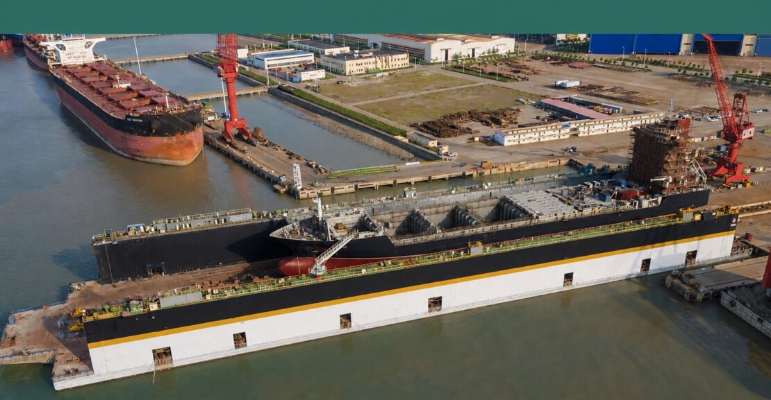 Floating dry dock