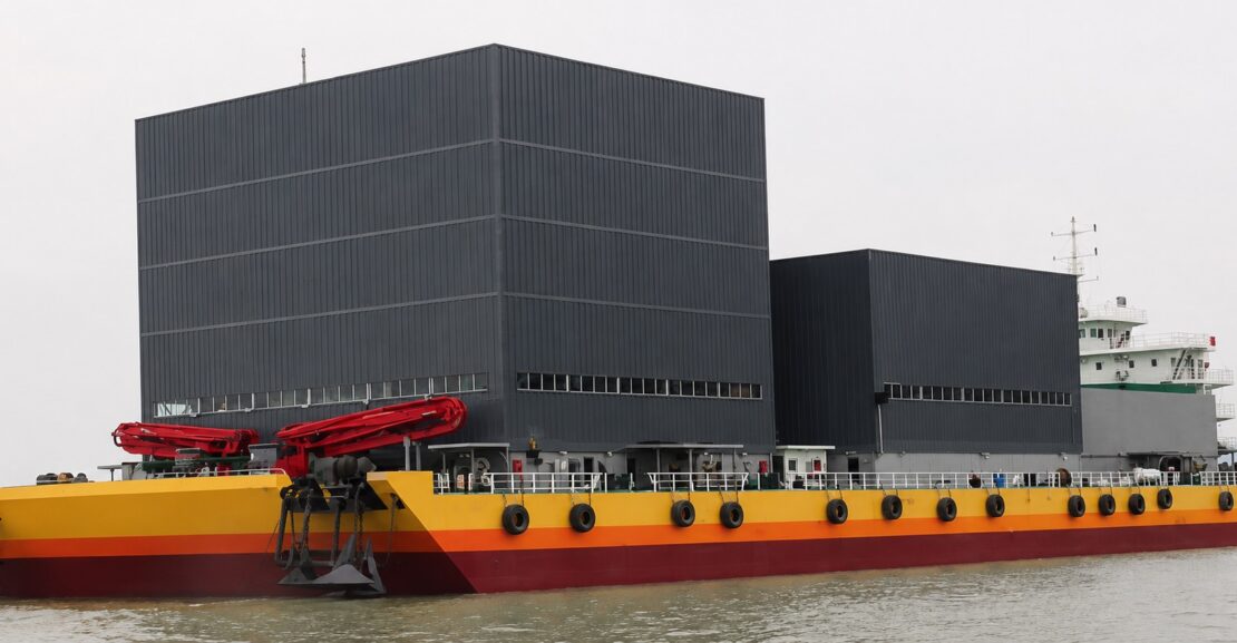 Fully Enclosed Environmental Concrete Mixing Vessel | Offshore Concrete Production Ship